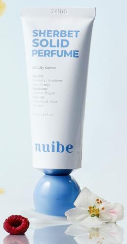 Nuibе Sherbet Solid Perfume 001 Lily Cotton  Духи с текстурой шербета 
