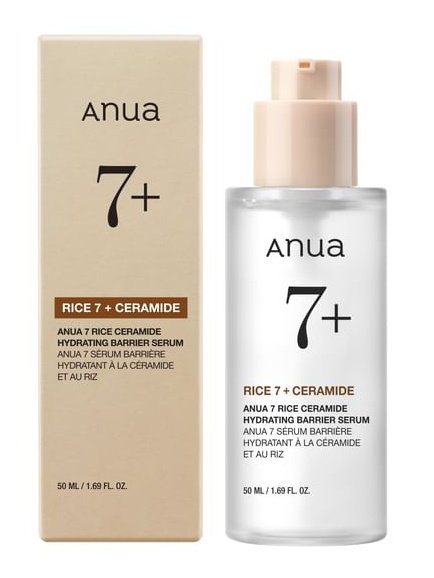 Anua Rice 7 Ceramide Hydrating Barrier Serum  Сыворотка для сияния кожи с рисом