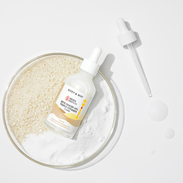  Mary&May Rice niacin 10% Triple Vitamin Serum Крем-сыворотка для борьбы с тусклостью и пигментацией 