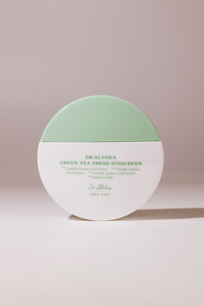 Dr.Althea Green Tea Fresh Sunscreen SPF50+ PA Успокаивающий солнцезащитный крем