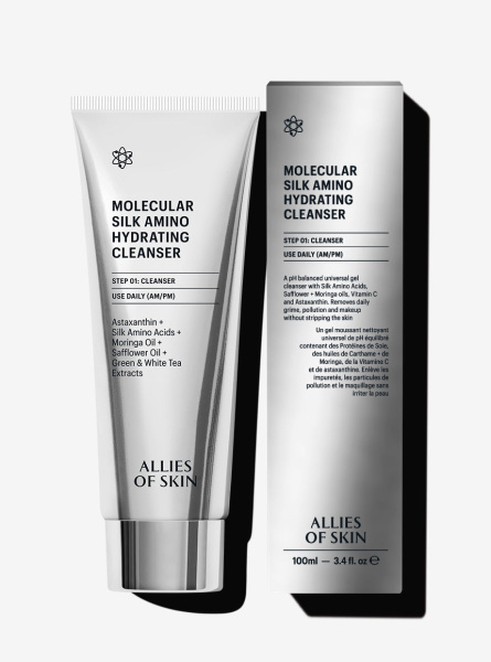Allies Of Skin Molecular Silk Amino Hydrating Cleanser  Молекулярное очищающее средство