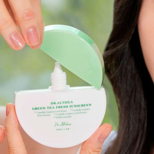 Dr.Althea Green Tea Fresh Sunscreen SPF50+ PA Успокаивающий солнцезащитный крем