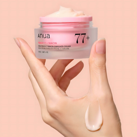 Anua Peach 77 Niacin Enriched Cream Укрепляющий крем с ниацинамидом